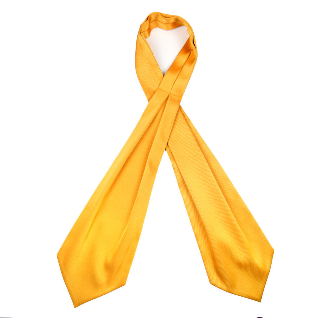 Prima Cravatta Festive sarja kuuluv apelsinikarva pikk klassikaline siidine kravatt Oscar Matzerath