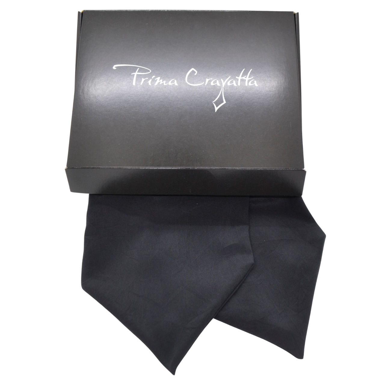 Prima Cravatta klassikaline pikk Soft sarja kuuluv must täissiidist meeste kravatt Mortimer Trap