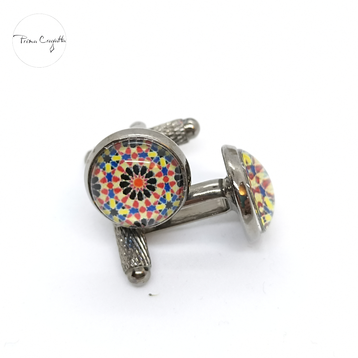 Klaaspärliga mansetinööbid "Mosaiik"