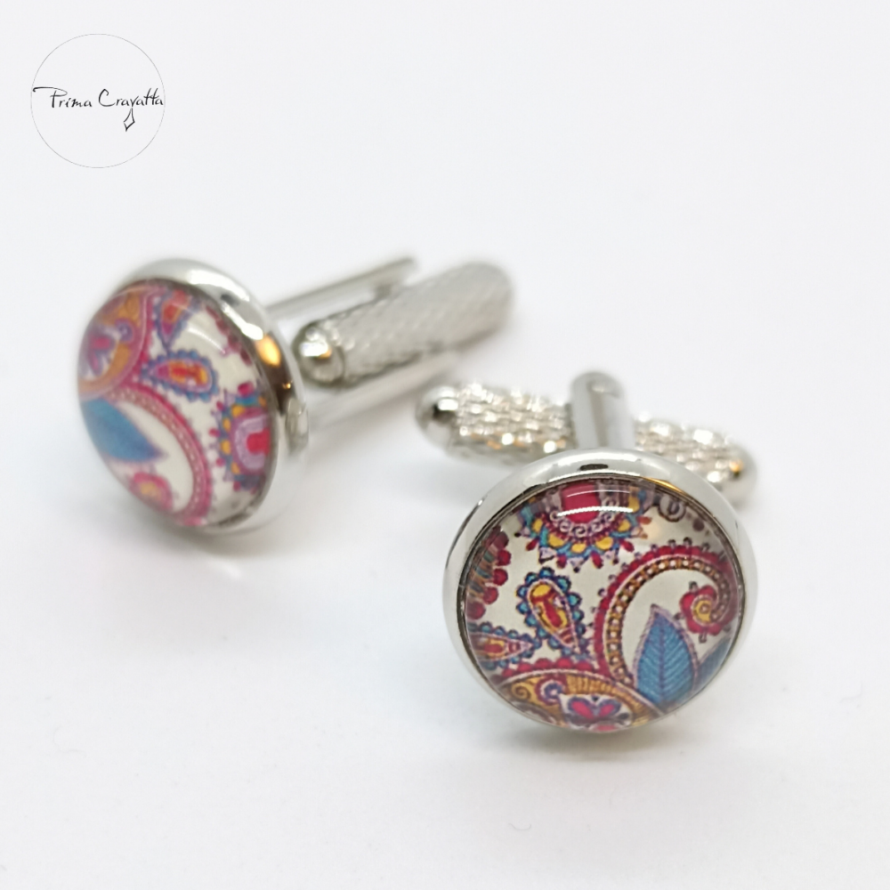 Klaaspärliga mansetinööbid "Kolm soovi"